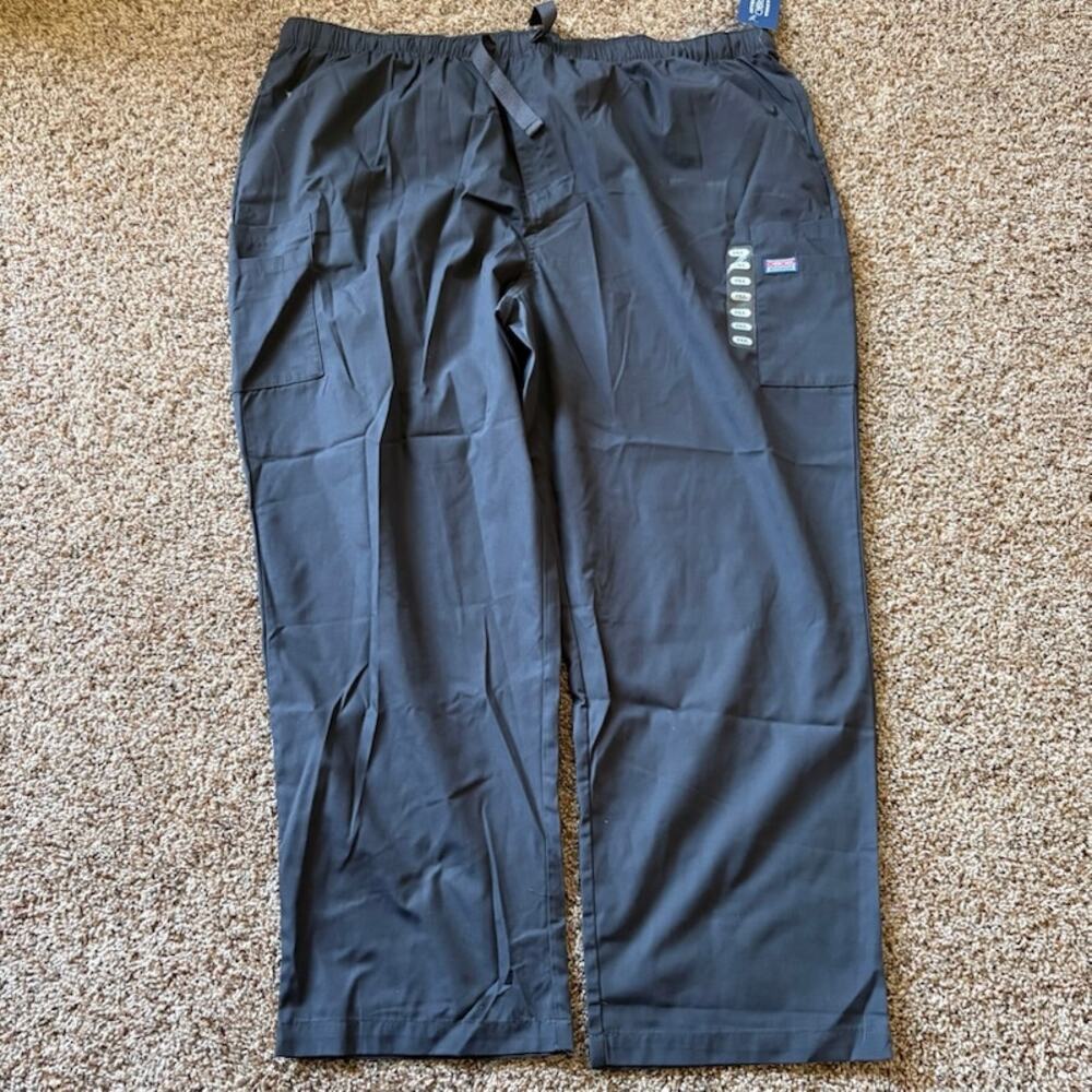 NWT Cherokee Workwear Scrubs Men Cargo Scrub Medical Pants 4000 Pewter sz 3XL